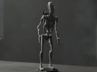 B1 Battle Droid Kit Card | 3D Printed Star Wars Model