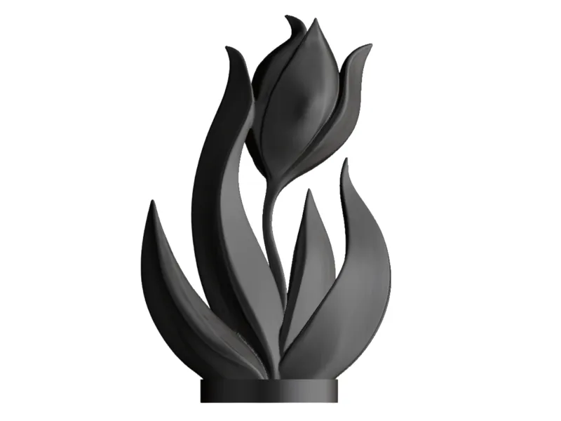 Elegant Rose Sculpture
