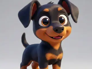 Cute Doberman