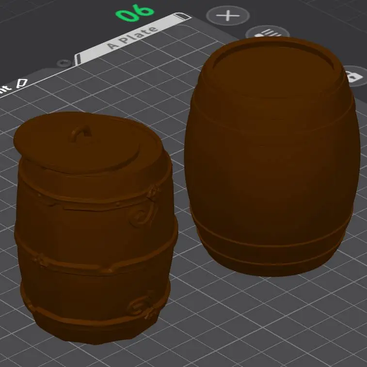 Barrels D&D miniature