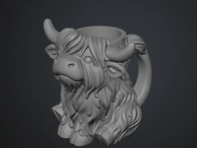 Caneca de Vaca das Terras Altas