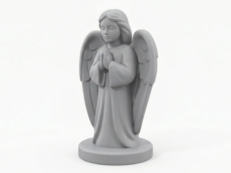 Cute praying angel