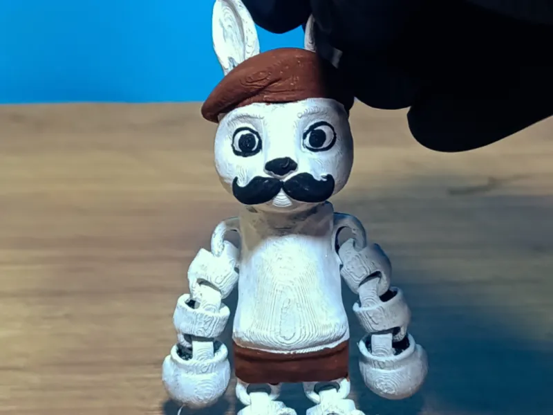 Barney Articulado com Boina e Bigode "Hospital Animal" - Pri