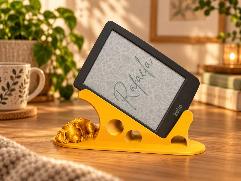 sleepy dog ereader holder
