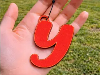 Initial Y Keychain