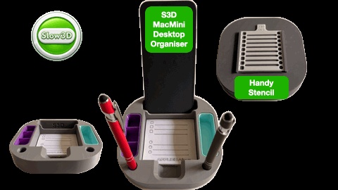 S3D MacMini Desktop Organiser