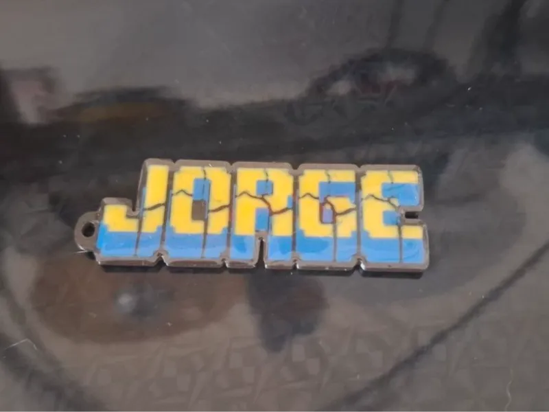 jorge minecraft sleutelhanger