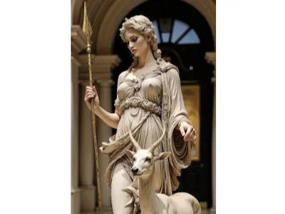 Goddess with a Goat