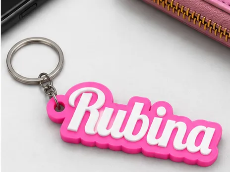 Gepersonaliseerde Sleutelhanger met Naam – Rubina | 3D Sleutelhanger