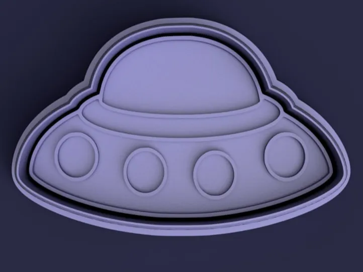 Spaceship cutter & stamp - platillo volador