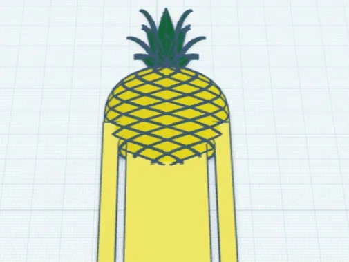 Pineapple Bookmark.stl