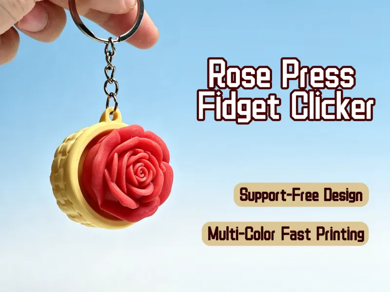 Rose Press Fidget Clicker