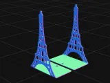 Eiffel Tower Bookends | Paris Landmark Book Holder-0
