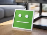 Llavero Emoji Cuadrado serio-0