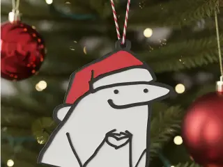 A Christmas Flork Ornament