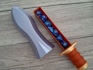 Dagger-shaped dice box
