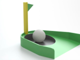 Golf putting practice-0