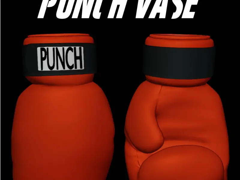 Boxing Glove Vase STL – 3D Model for Printing | Punch Plante