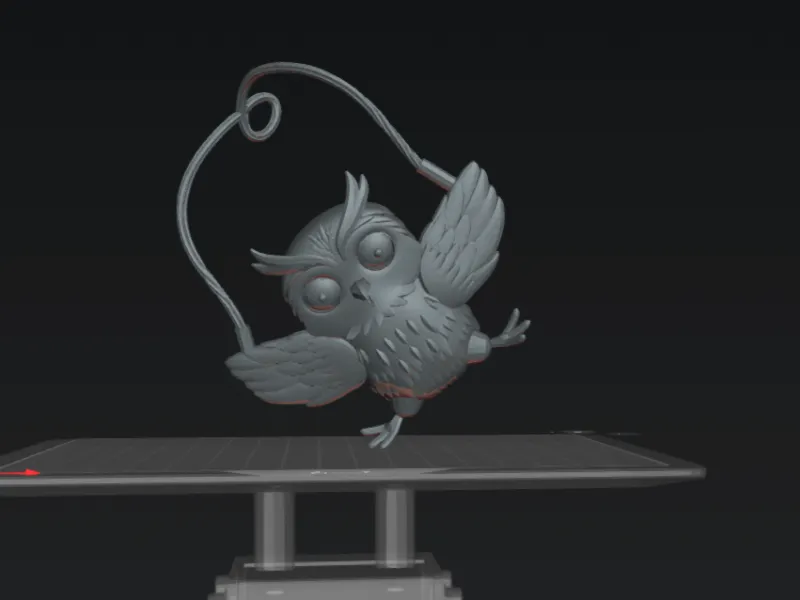 An owl jumping rope by Kolyaka