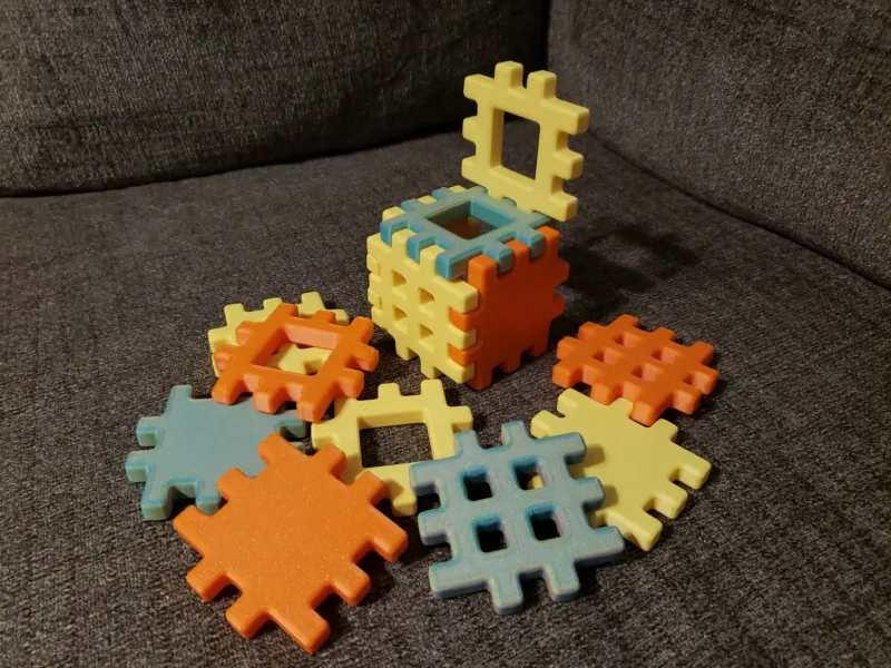 Mattoncini a Waffle - Gioco di Costruzioni per Bambini