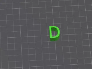 Letter D