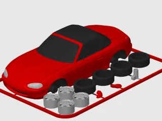 Mazda Miata / MX-5 (NB) Kit Card hardtop & softtop