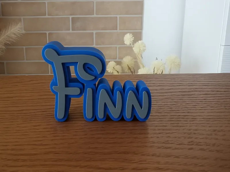Dekorativer Name Finn Disney