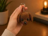 Cute Dog Keychain – Mini Puppy 3D Print Model-0
