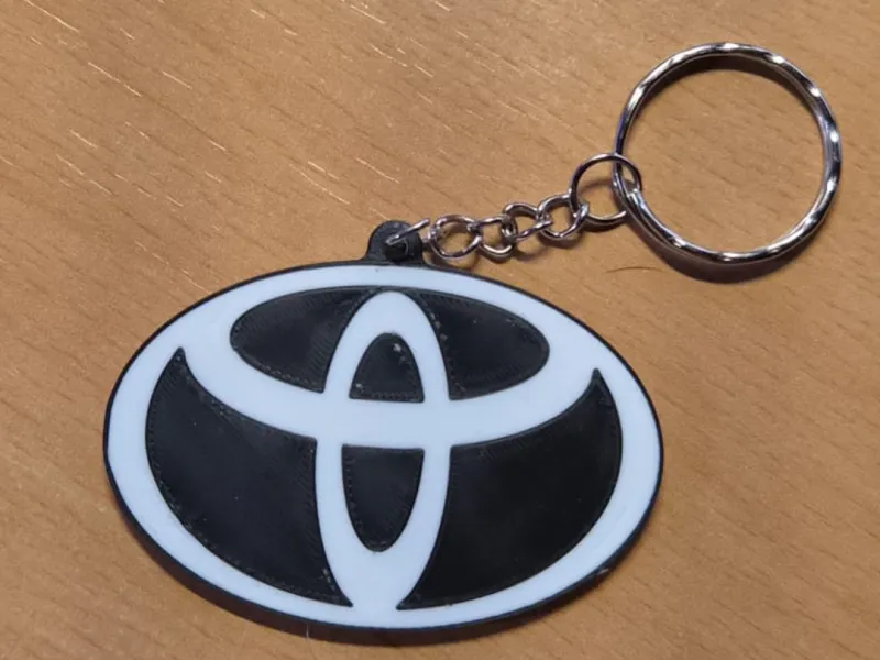 Toyota Simple Double-Sided Keychain