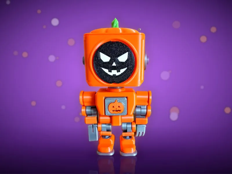 Abóbora-Bruxa MOKI 🎃 Porta-Doces de Halloween Articulável
