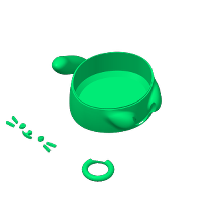 Шкатулка Cat Head - Дом и быт - PLA - изделие 3D-печати
