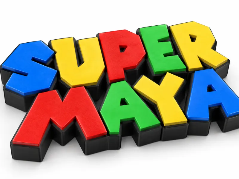 スーパーマリオ風ネームプレート - カスタマイズ可能 "SUPER MAYA"