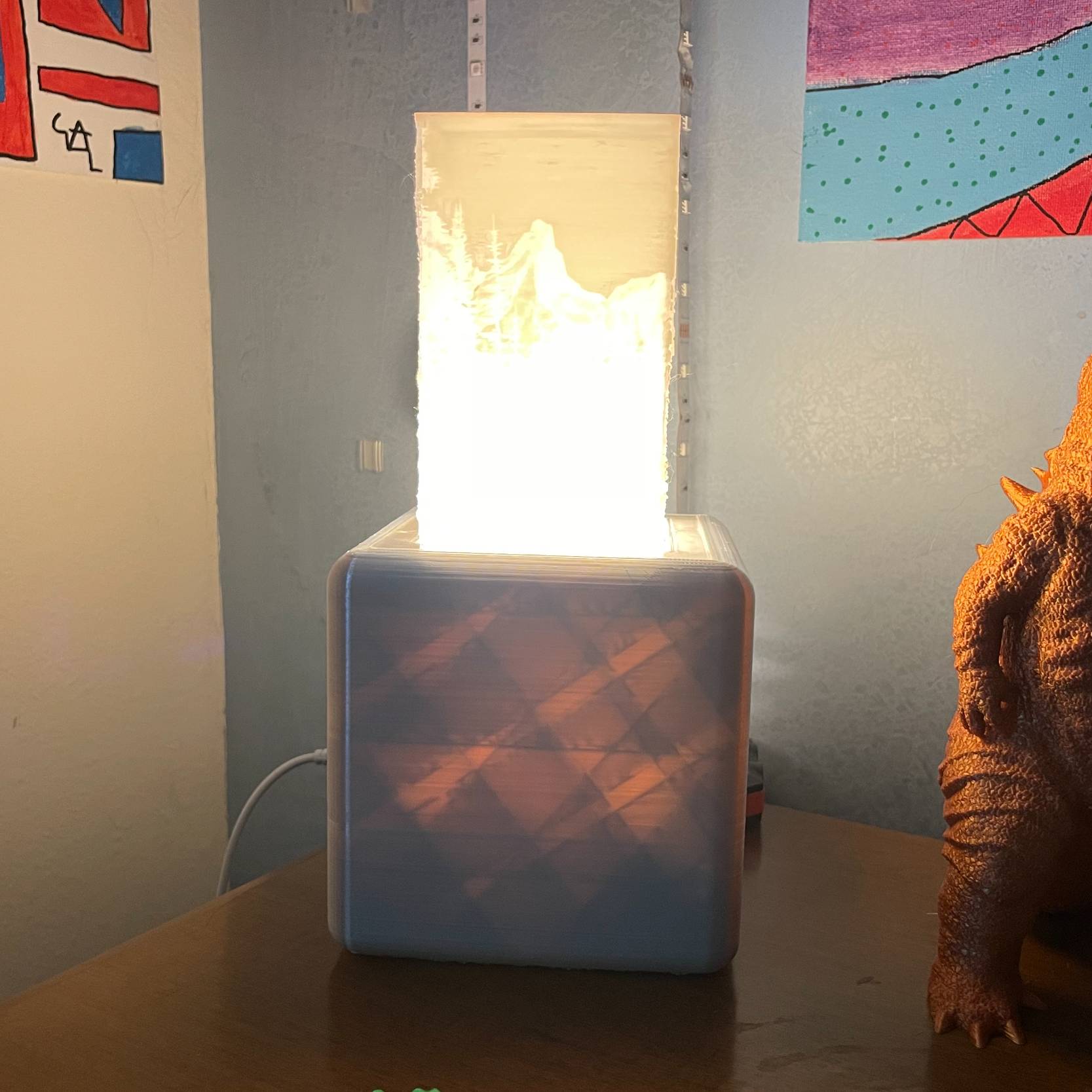 Lamp With Mountains