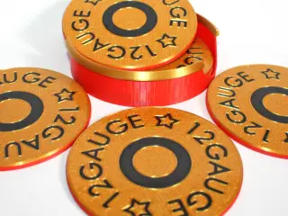 Shotgun Shell Coasters
