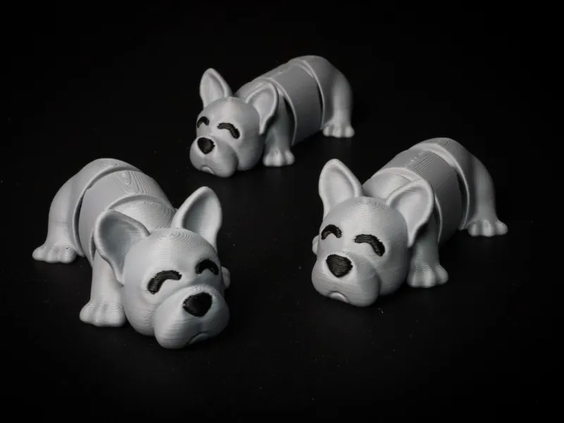 French Bulldog Desk Buddy, Flexi Frenchie Figure