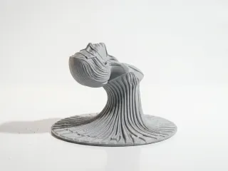 Woman Emerging Sculpture Female Figure 3D Printable