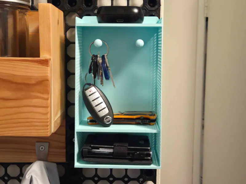 Wall Mounted Entryway Organizer (Catchall) (with Multiboard)