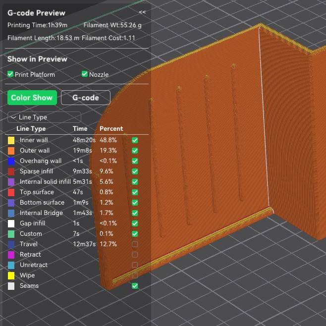 Home print settings: Soaptray.3mf