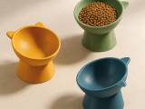 Cat Shape Pet Bowl,Elevated Tilted,Pet Decor Functional Bowl-0