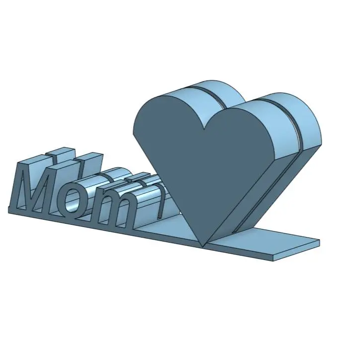 Slot in Photo frame "Mom" with lights at the back of picture