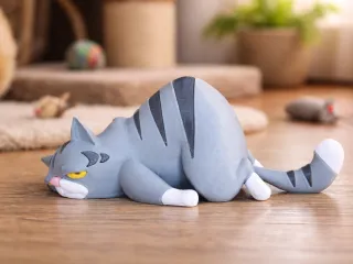Bored cat (multipart)