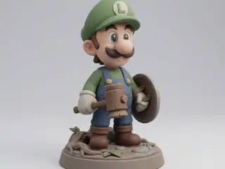 Luigui Green Plumber Hero – Chibi Fantasy Parody - Noah0x03