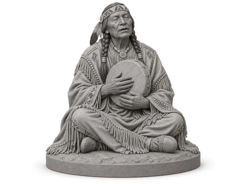Seated Storyteller Elder