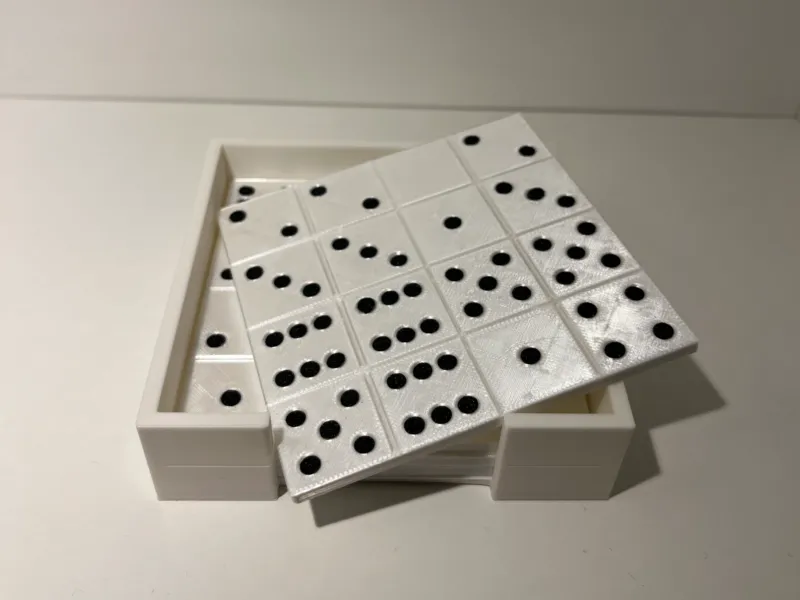 Domino Coaster with Holder