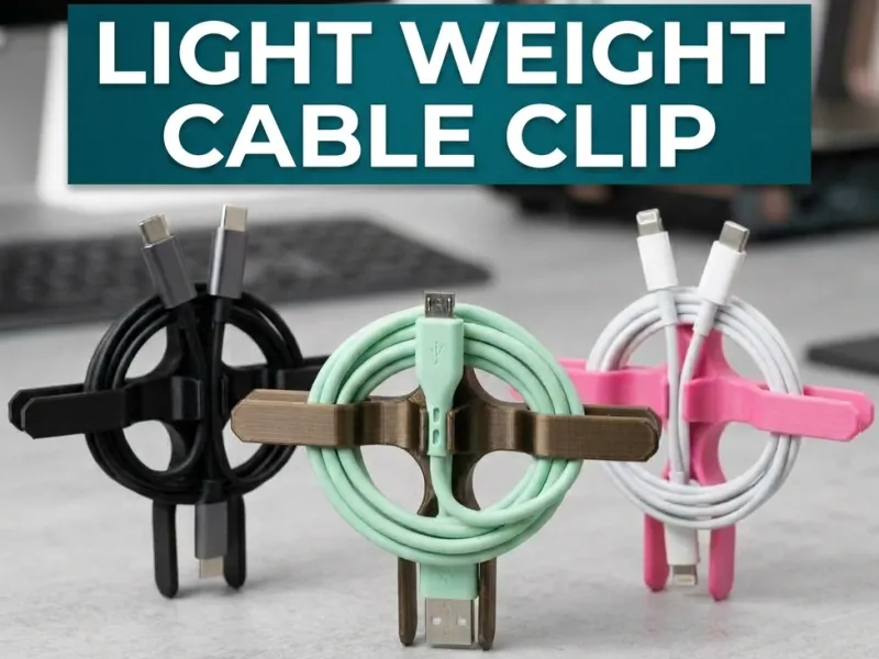 light weight cable clip