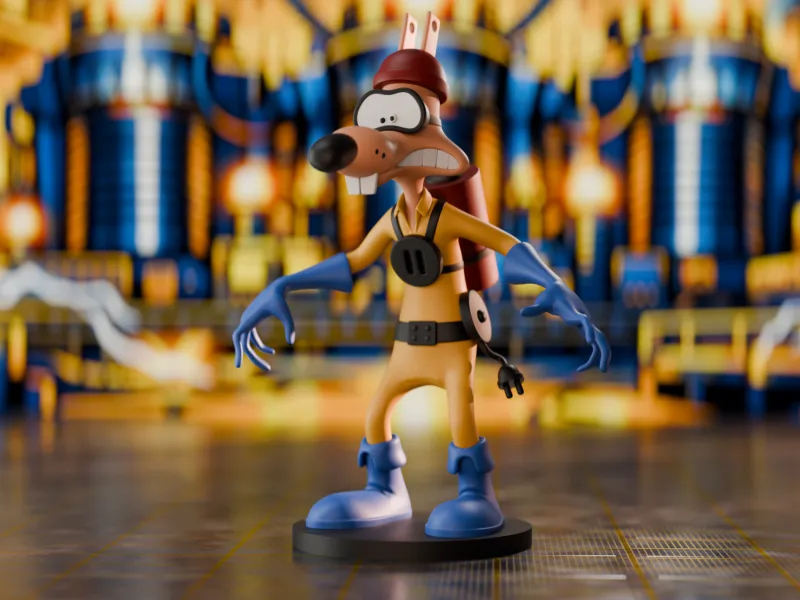 Darkwing Duck Megavolt Character Figurine