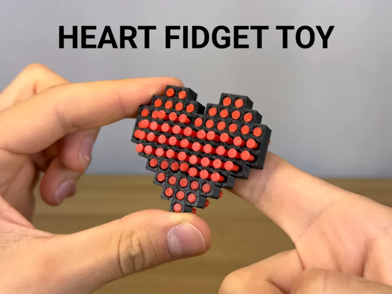 Giocattolo Antistress Cuore Pin Art