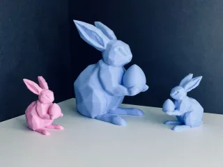 Easter rabbit with egg