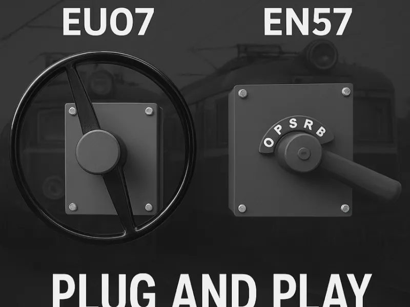 EU07/EN57/ET22 nastawnik Train Throttle SIMRAIL Maszyna