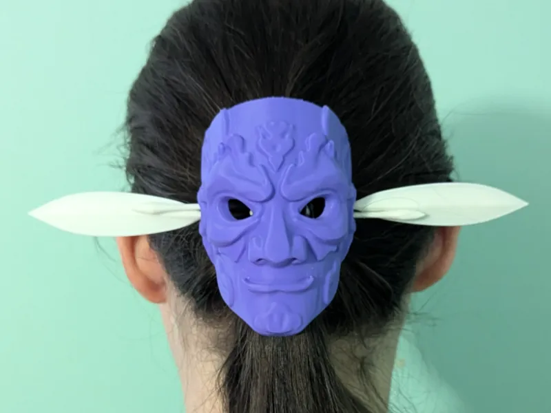 Mana-Spirit Hair Jewelry - Statement Mask With Stay Put Pins